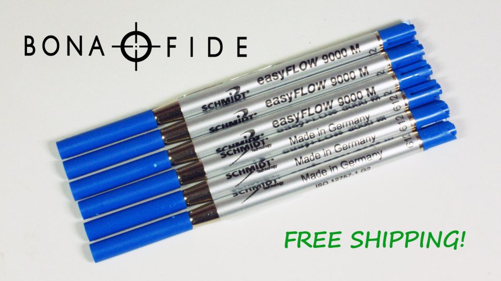 Schmidt easyFLOW 9000 Refill Medium Blue 6Pack Bona Fide Products